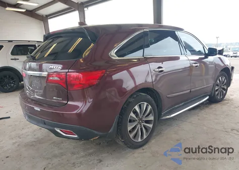 2015 Acura Mdx Technology Package из США, поврежденный, VIN 5FRYD4H44FB008083